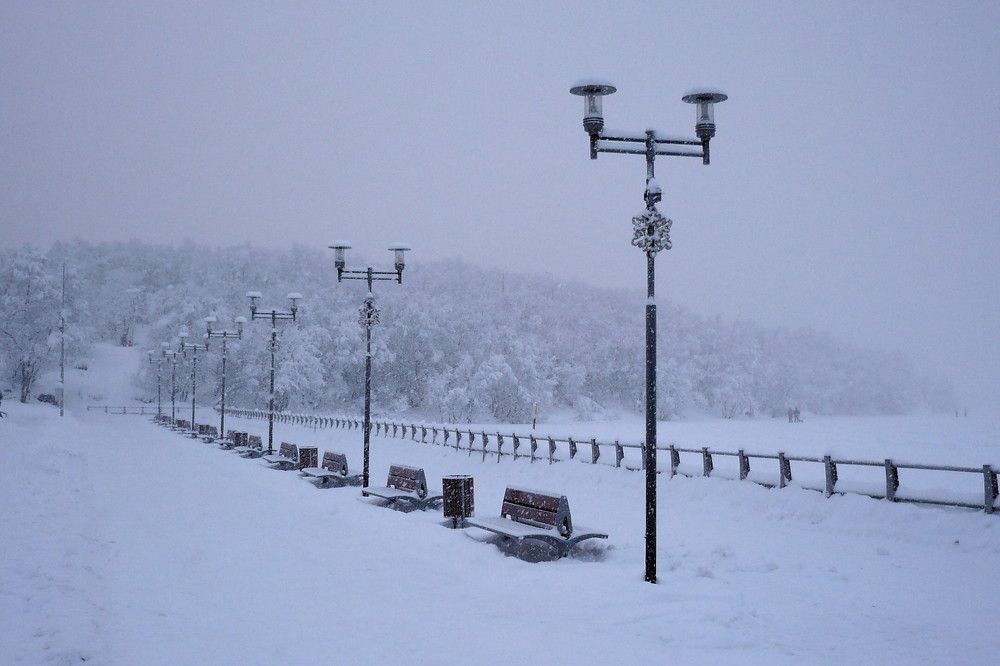 И падал снег