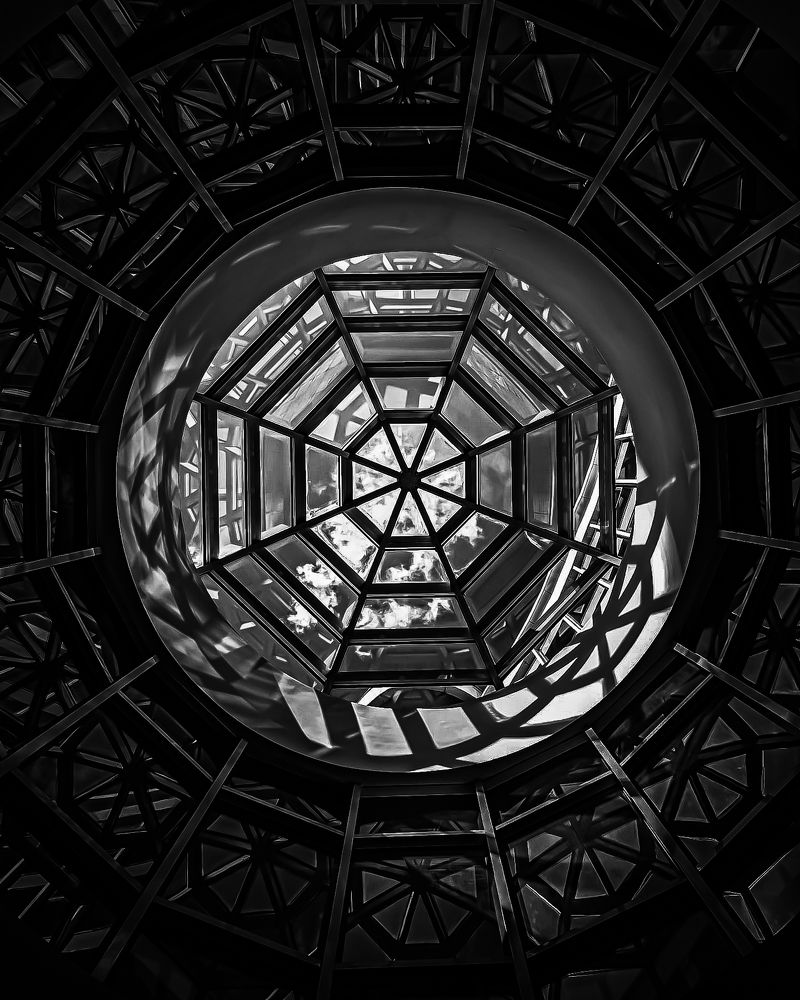 And above my head there is only the sky and the clouds