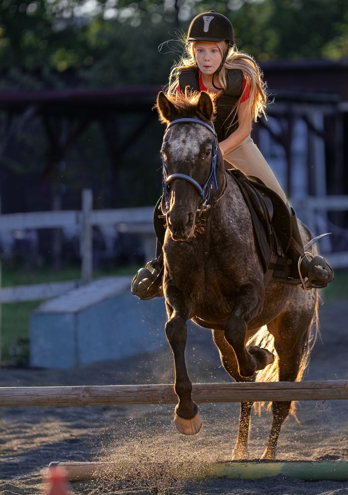 Эмоции первого конного соревнования