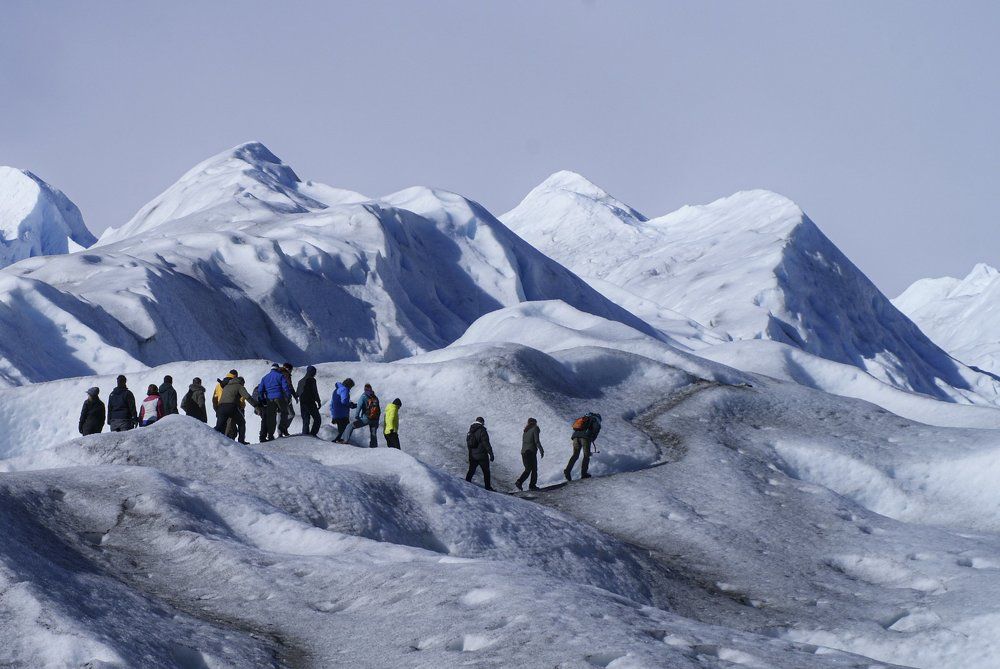 Caminata por el glaciar