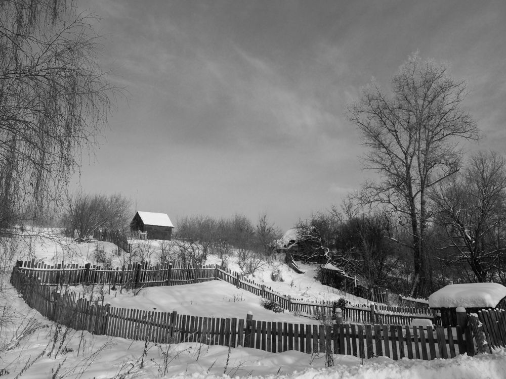 Огороды русские. Зима