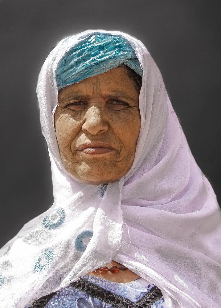 A woman staying at home