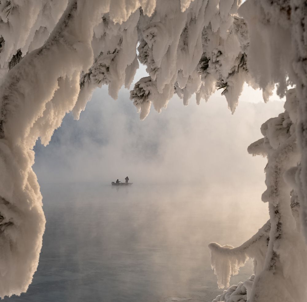 В снежной рамочке