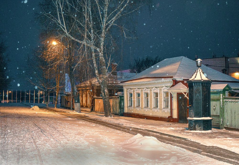 Тихий морозный вечер..