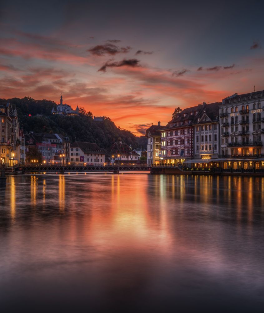 A new day in Licerna, Suiza.