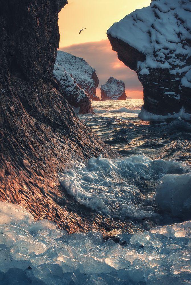 В утренний час.