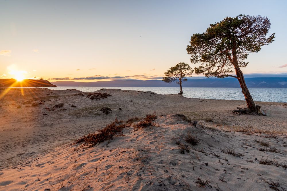 Закат на Сарайских песках.