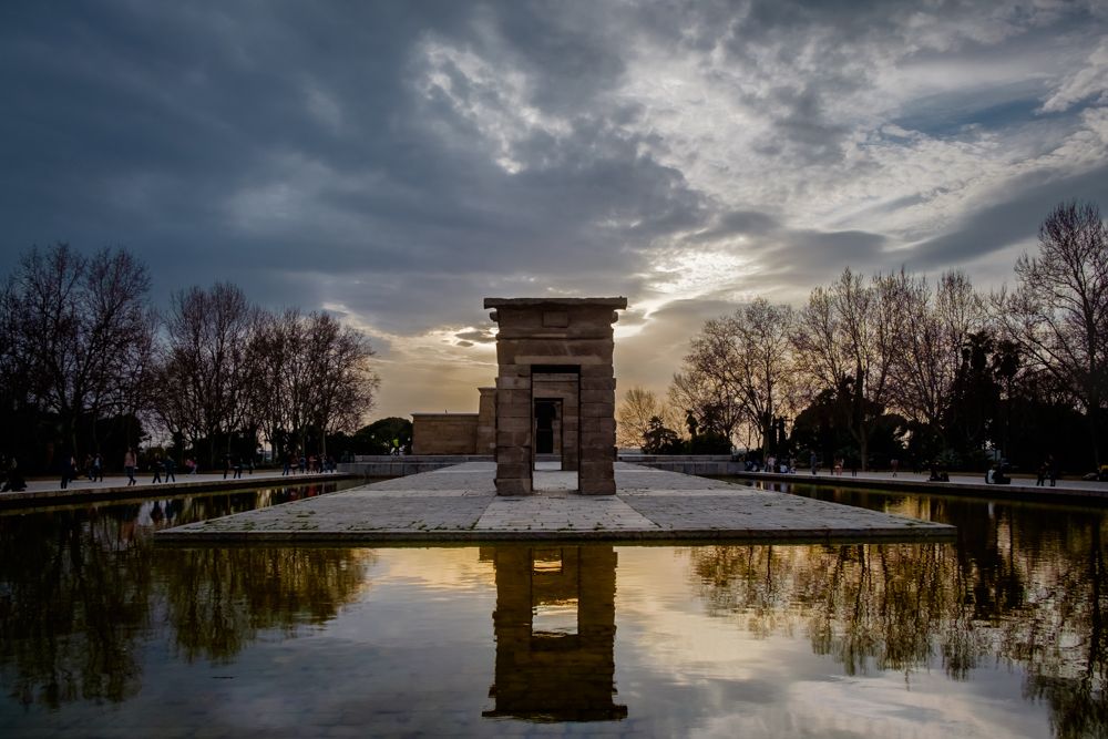 El Templo de Debod, Madrid.