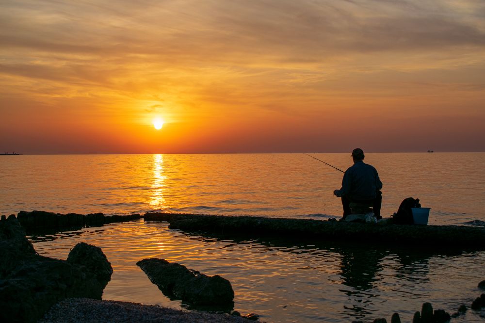 Рыбалка на закате...