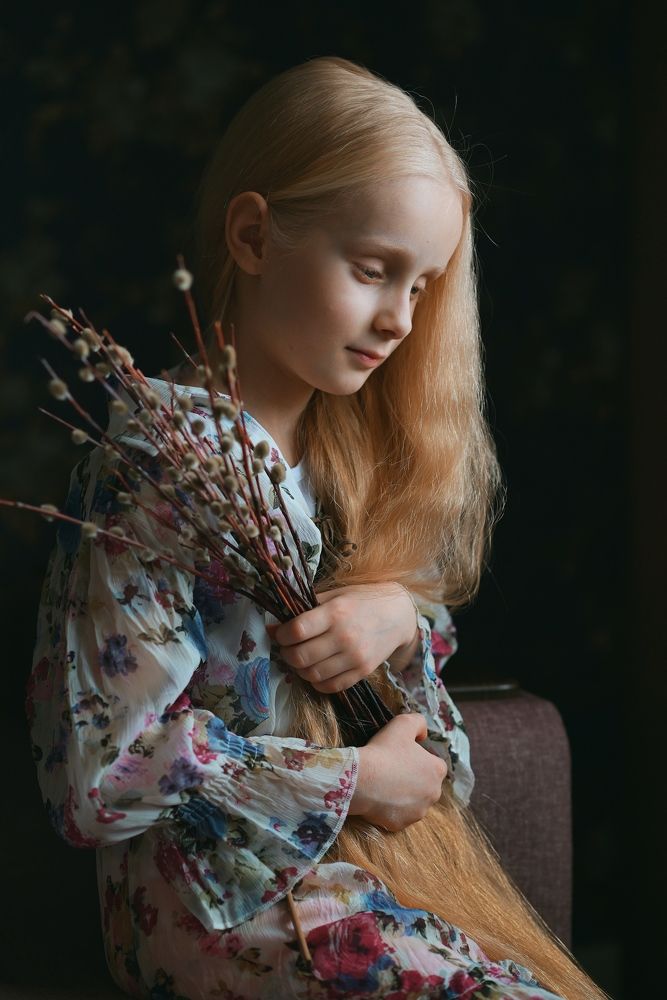 Златовласка с вербой