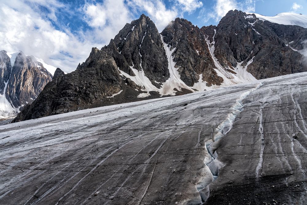 Ледник Большой Актру.