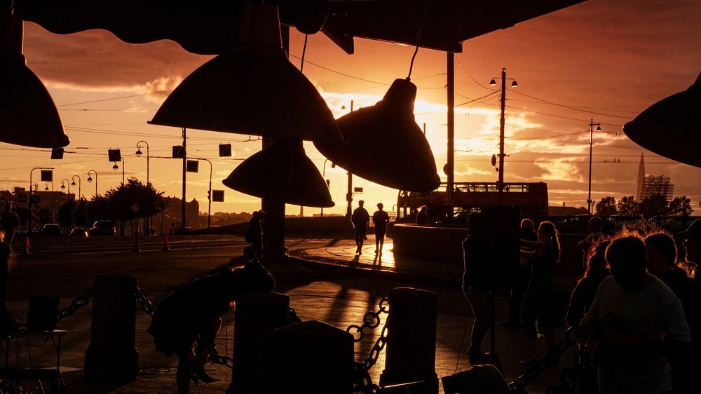 Закат. Ветер. Силуэты