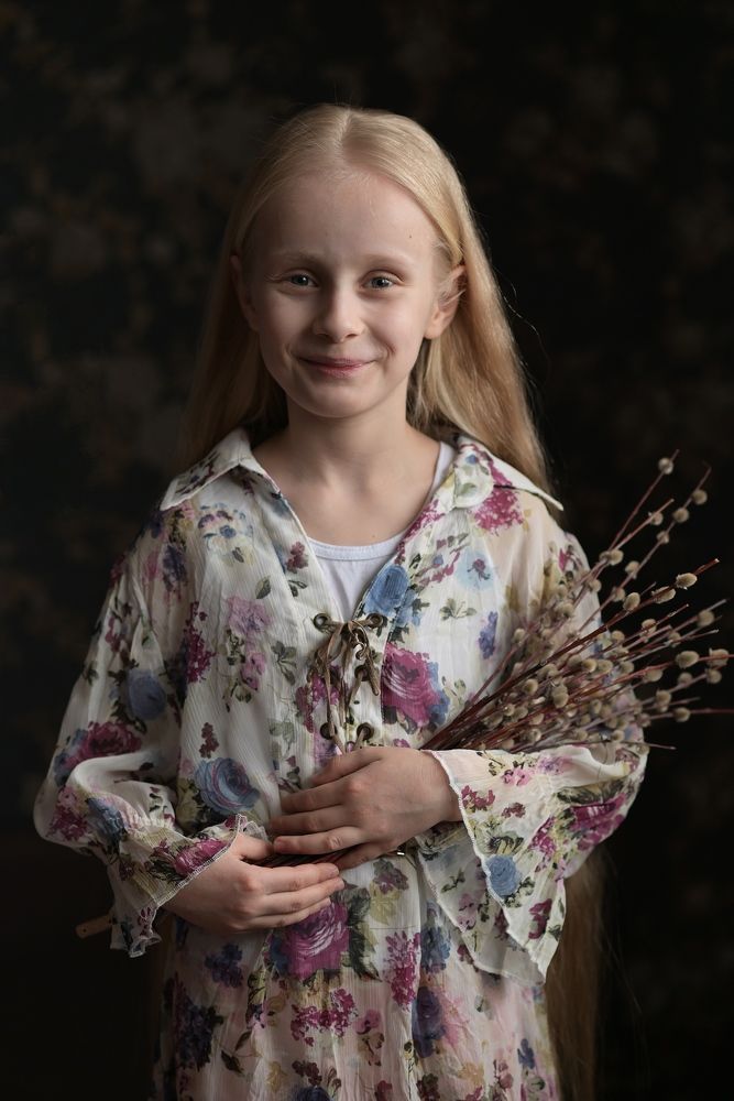 Златовласка с вербой