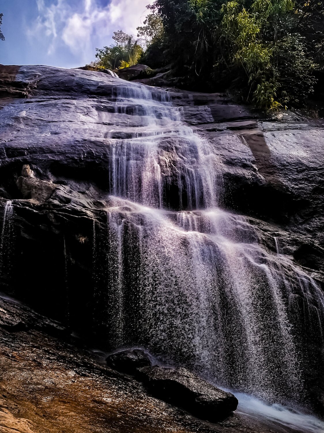 Blissful waterfall