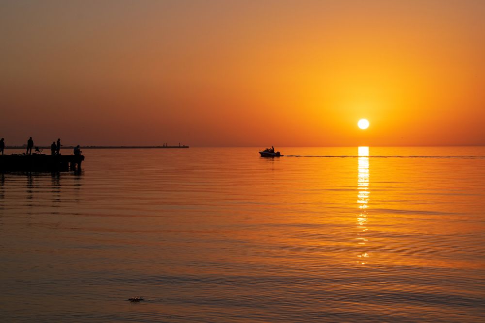 Закат на Азовском море...