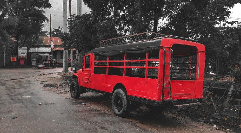 Red Jeep