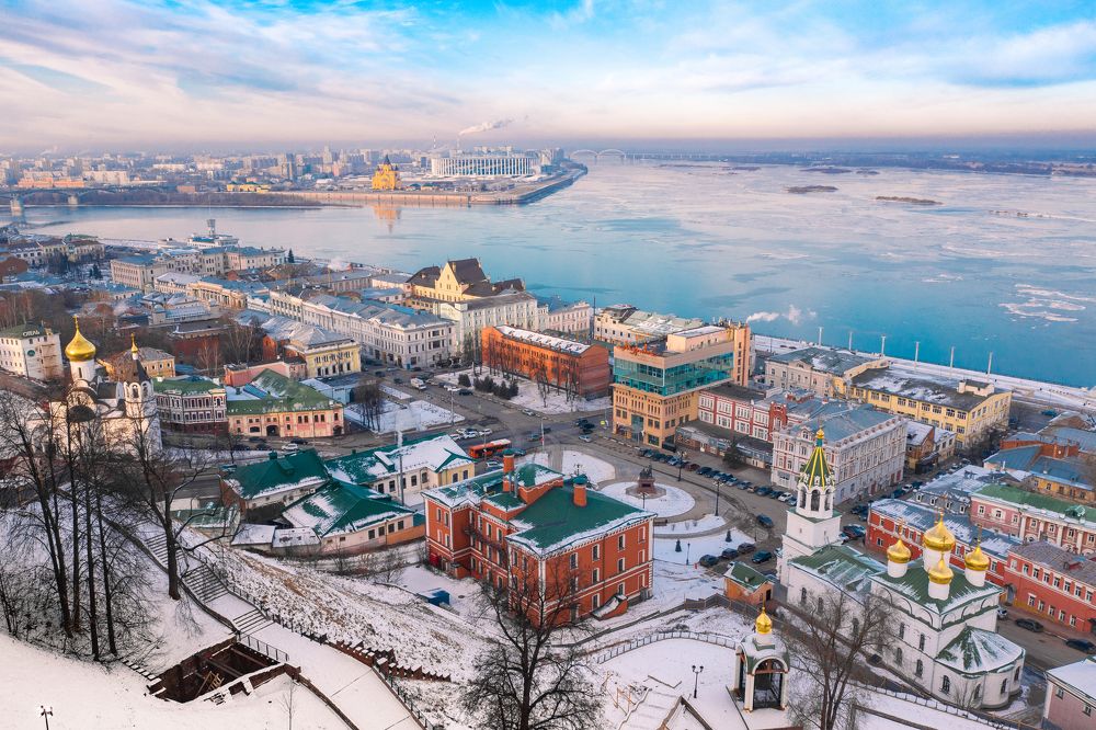 A picturesque place in Nizhny Novgorod, Russia.