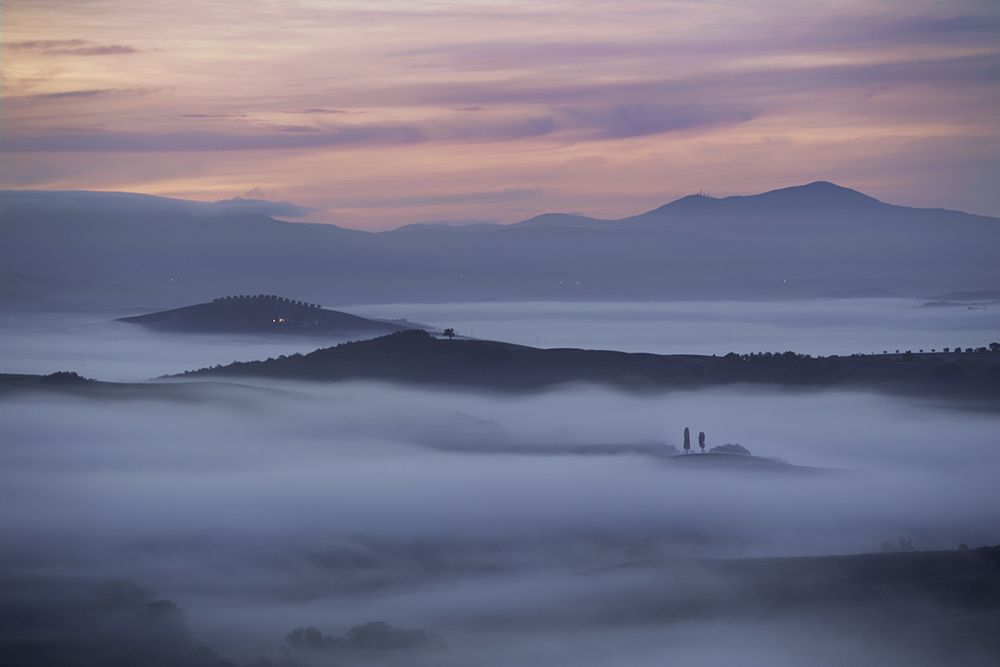 See of fog in Val d'Orcia