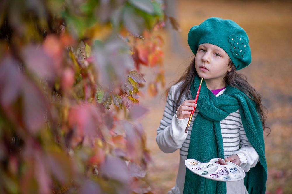 Художник, что рисует осень!