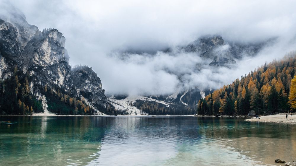 The beautiful Braies Lake