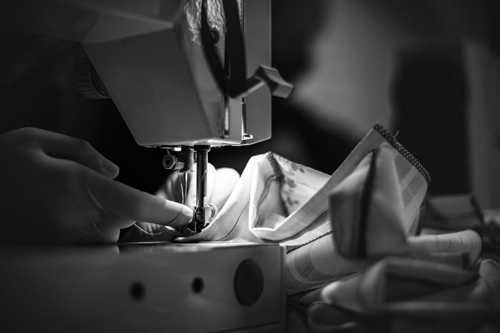 Sewing masks by volunteers in Czech Republic