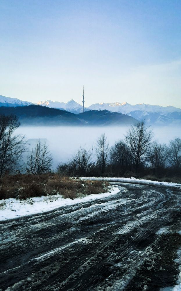 Город в тумане.... City in fog ...
