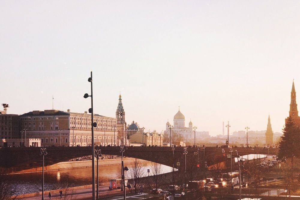 Москва, закат