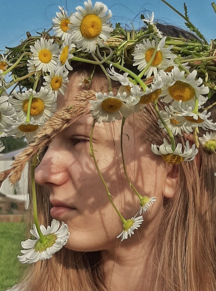 Венок из ромашек