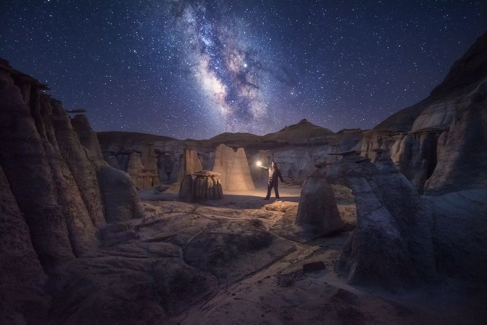 Night in other planet