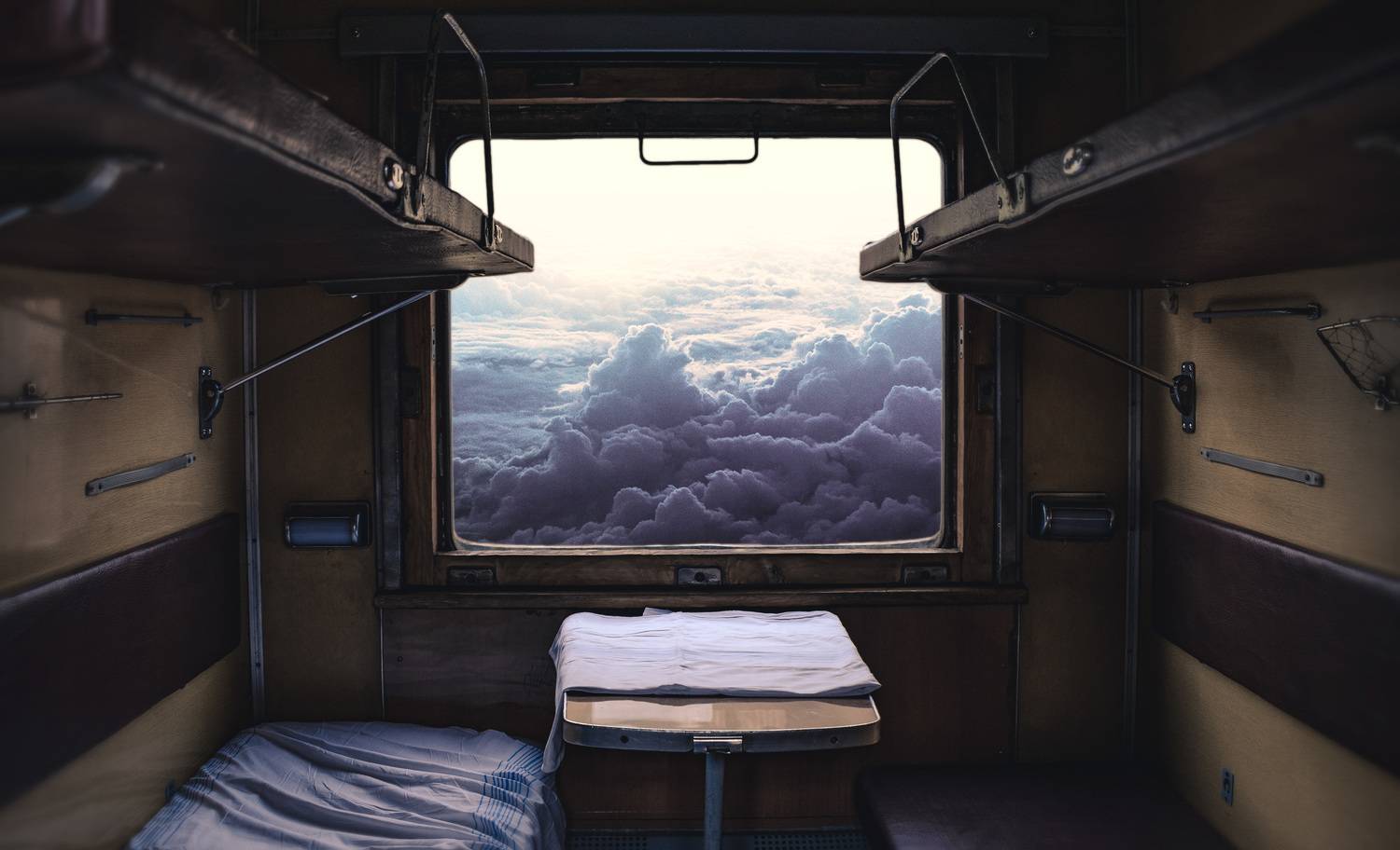 Straight from the Soviet Union we fly through the clouds