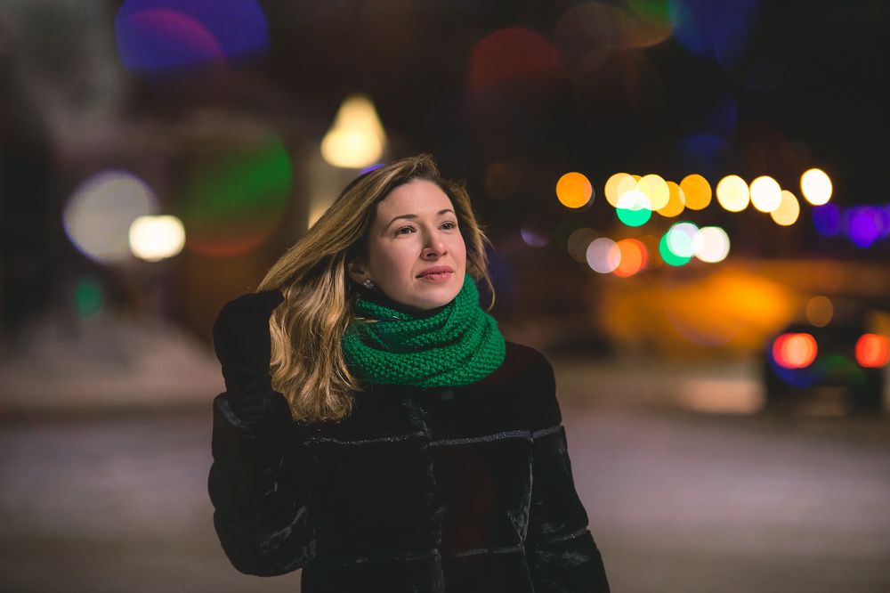 В ночных огоньках