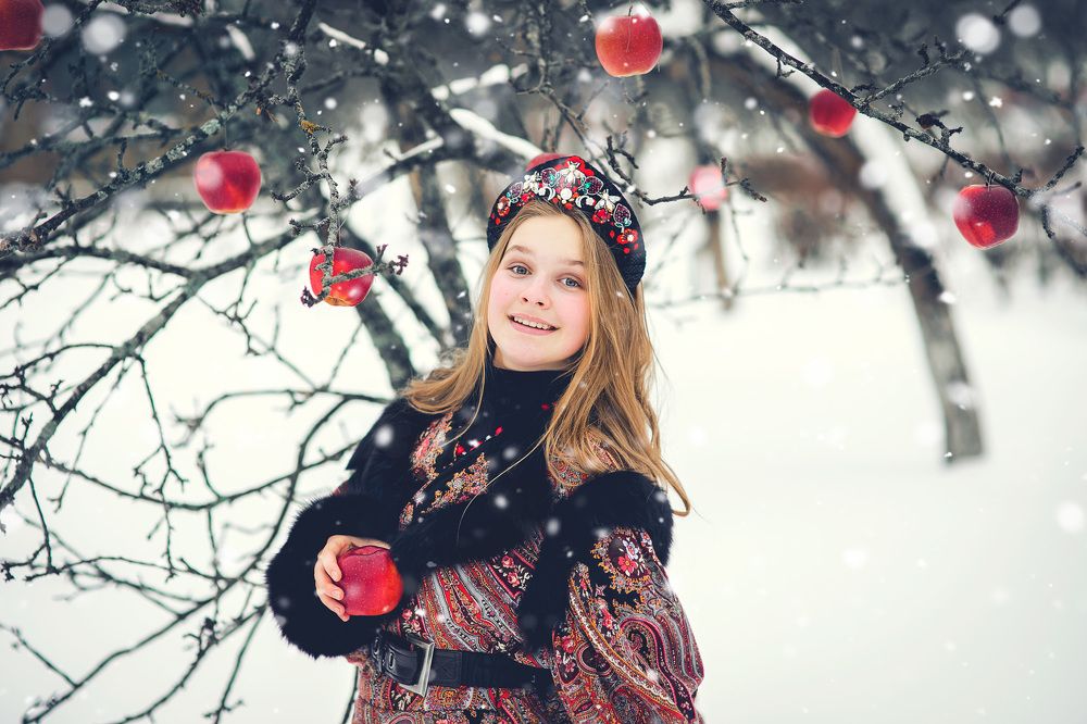 Яблоки на снегу