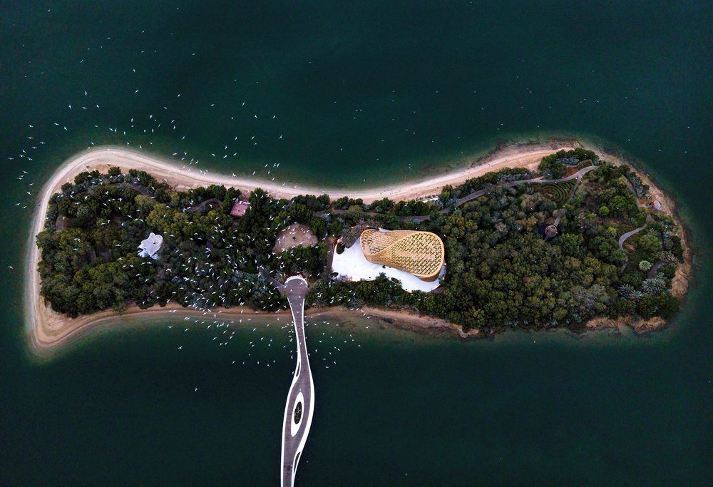 Architecture mix with nature