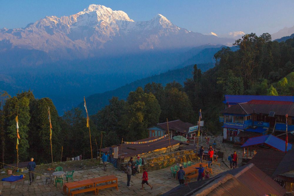 Вечер в соседстве с Анаппурной.