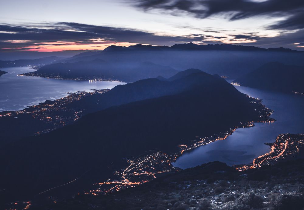 Kotor Bay at sunset
