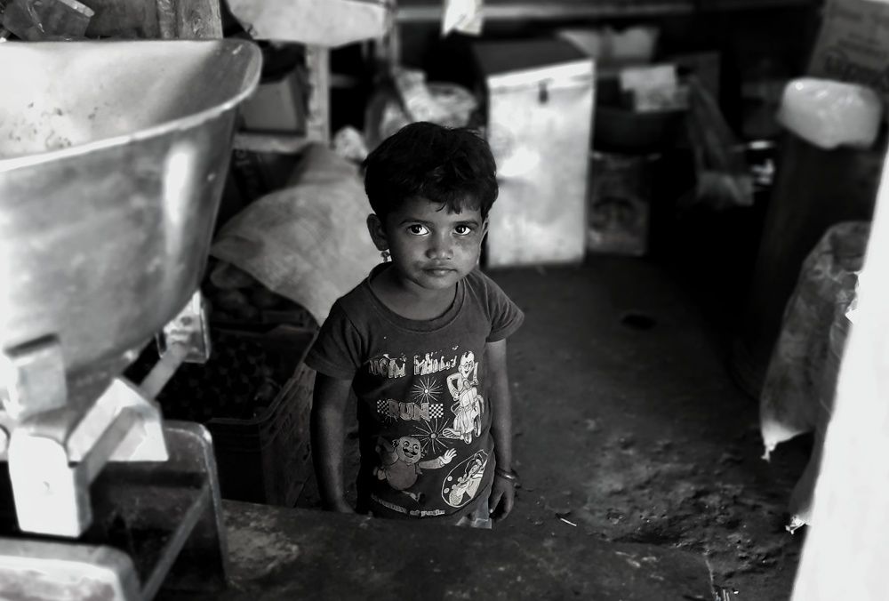 Black and White (Cute Girl)