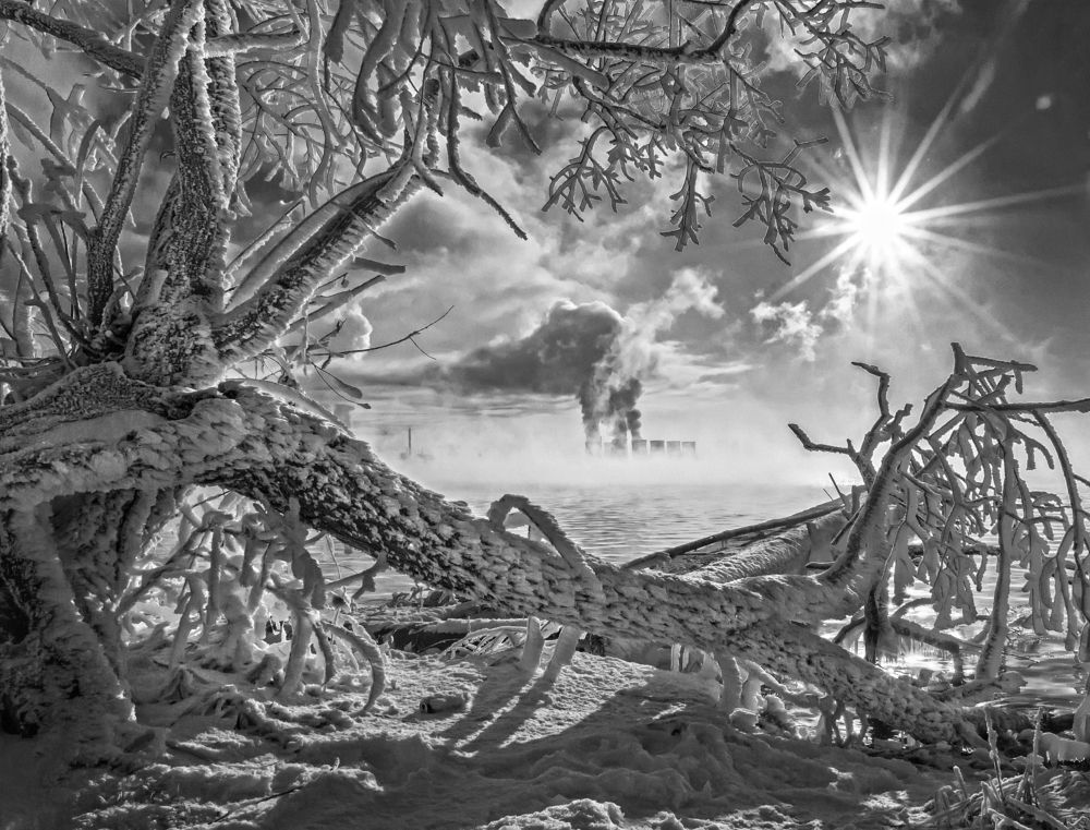 Суровая зима...