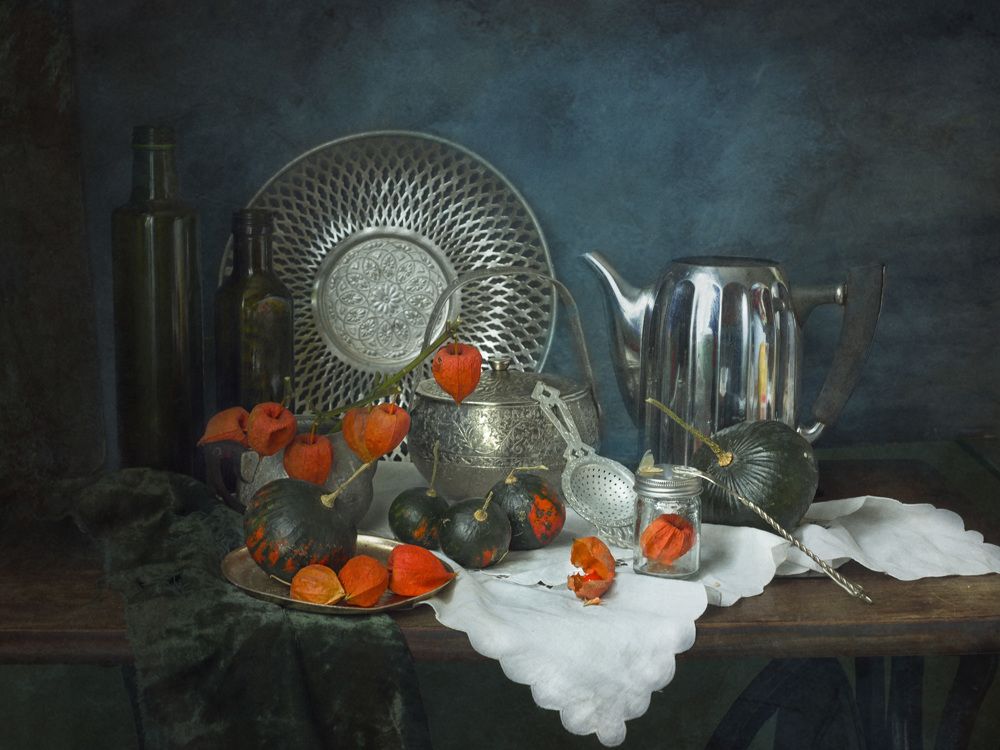 С физалисом....