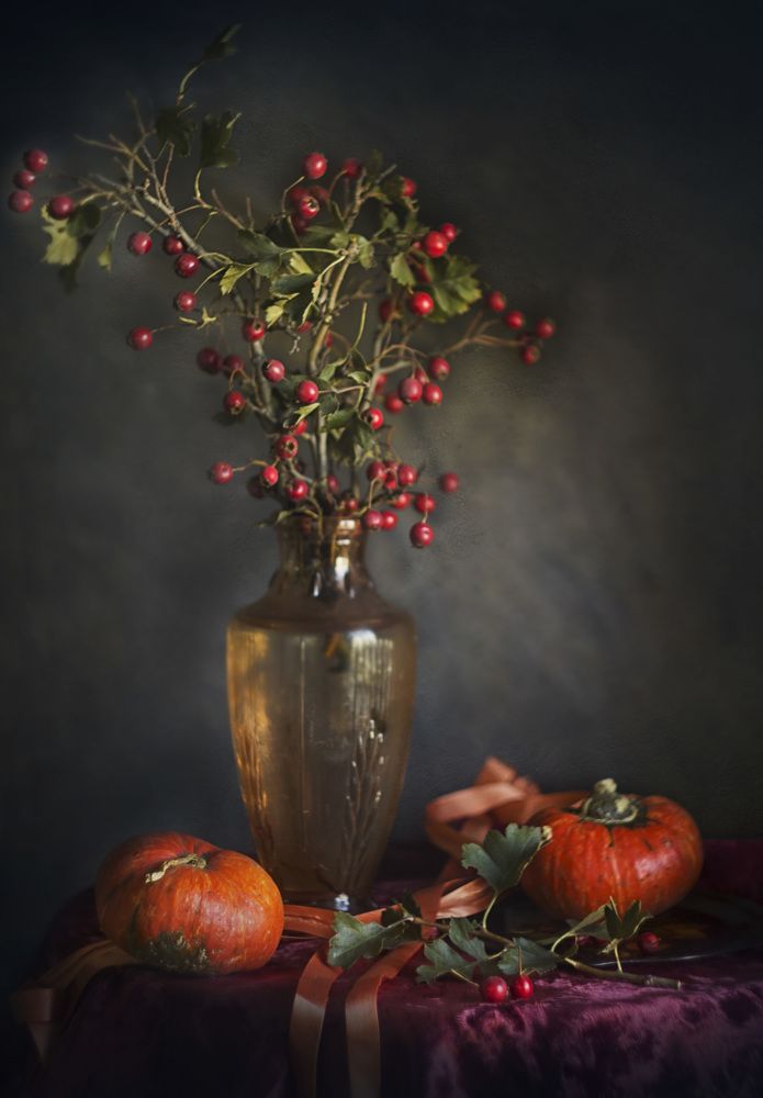 С тыковками и боярышником