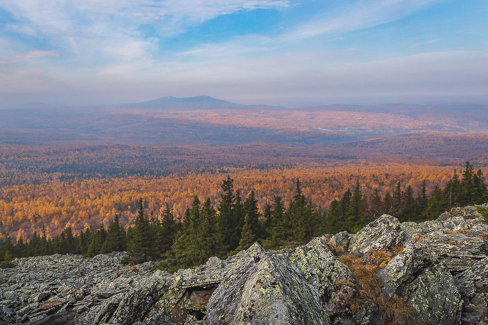 Осень в Уральских горах.