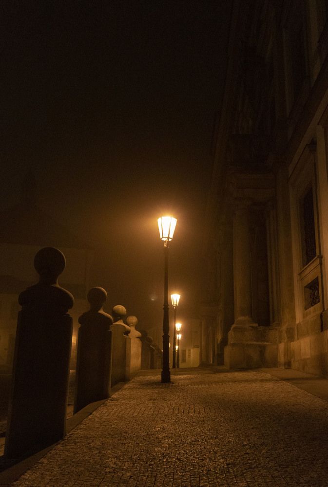 туманный вечер