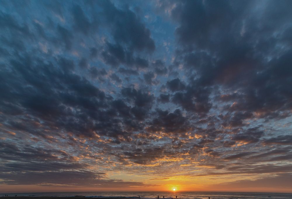 Sunrise over Pacific ocean
