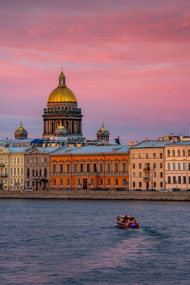 Cold sunset, Saint Petersburg