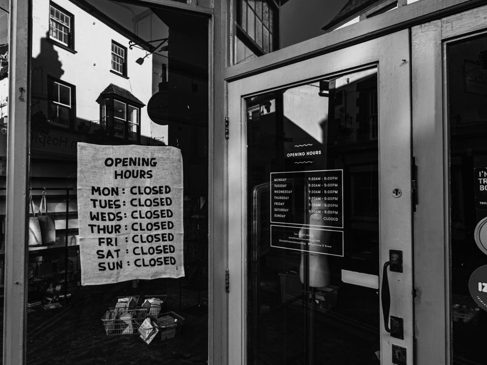 Opening hours...