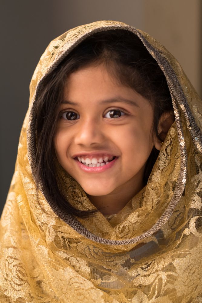 The girl in the veil.