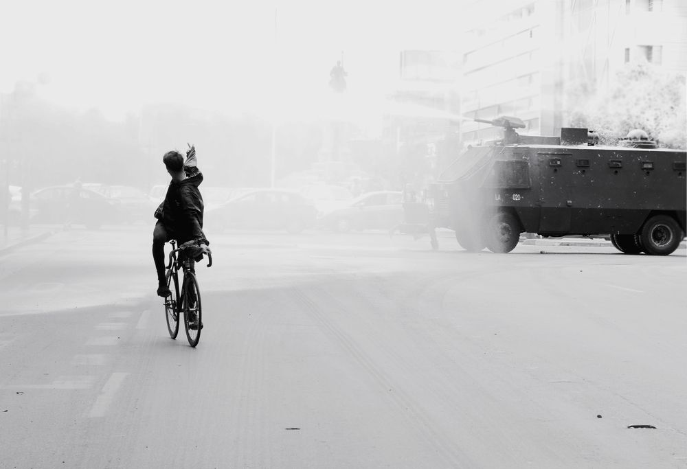 Día uno del estallido social chile