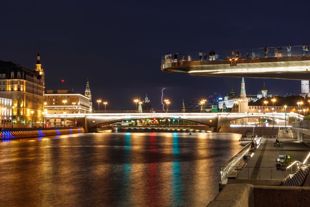 Гроза над парком Зарядье, лето 2020 г.