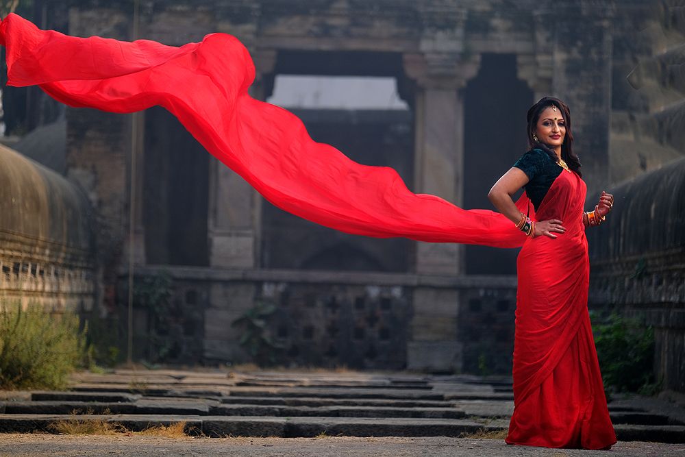 Red Saree 1