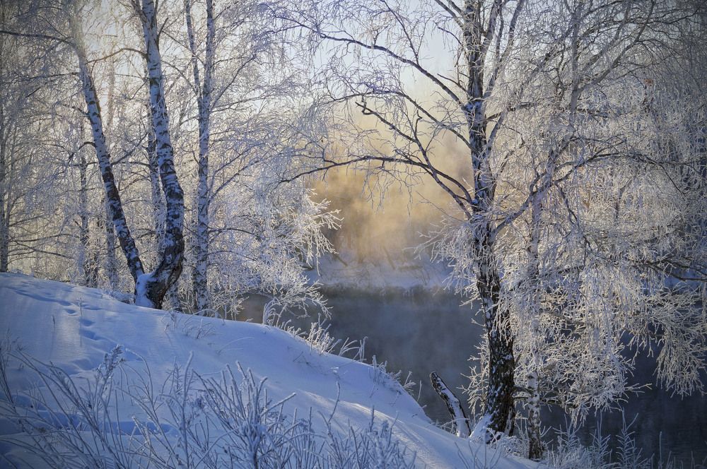 Морозный рассвет.