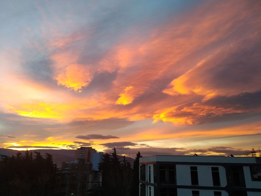 Winter sunset